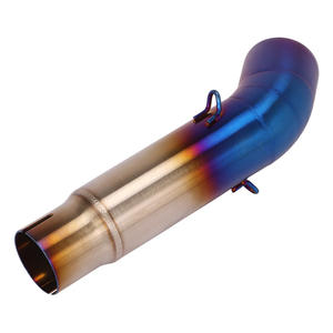 Adattatore Connettore per Tubo di Scarico Moto in Acciaio, Compatibile con <span class=keywords><strong>Suzuki</strong></span> <span class=keywords><strong>GSR</strong></span> <span class=keywords><strong>750</strong></span> 11-19 - Product Image 1