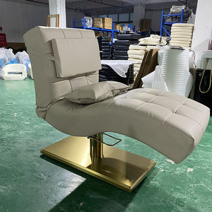 Mesa de Masaje de Salón de Lujo con Base Rectangular Ajustable de PU Dorado, Diseño Moderno para Hotel y Uso en Exteriores - Product Image 6