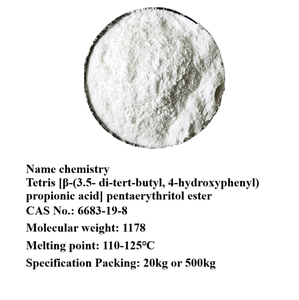テトリス [ベータ-(3.5-ジ-tert-ブチル、4-ヒドロキシフェニル) プロピオン酸] ペンタエリスリトールエステル酸化防止剤1010 CAS6683-19-8 - Product Image 2