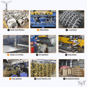 Kaki furnitur emas tugas berat kaki logam hiasan dapat disesuaikan untuk kaki kursi antiselip kaki meja kopi dekoratif antikarat - Product Image 6