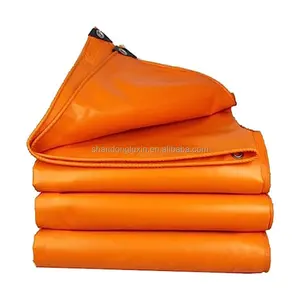 Lona de PVC laranja resistente durável resistente a UV à prova de chuva à prova de umidade lona solar