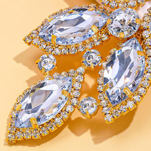 Collar de Novia Hecho a Mano con Pedrería, Chapado en Oro, Estilo Cristiano, Juego de Joyería para Boda, Producto Más Vendido - Product Image 6