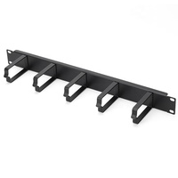 Gestion des câbles Lulink anneaux en D rétractables 1u 19 pouces Panneau de gestion des câbles en métal/PVC 1u
