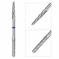 Longue tête de ponçage en acier tungstène 3/32 pour manucure, éliminateur de gel et de cuticules, embout de ponceuse à ongles