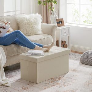 <span class=keywords><strong>Banc</strong></span> de rangement pliable, <span class=keywords><strong>coffre</strong></span> de rangement, repose-pieds - Product Image 5