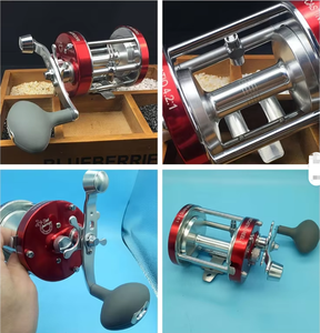 Superbe <span class=keywords><strong>Moulinet</strong></span> de Pêche Tout Métal 5.0:1/5.2:1/4.2:1 Coloré à Double Frein et Double Bobine pour Luya - Product Image 5