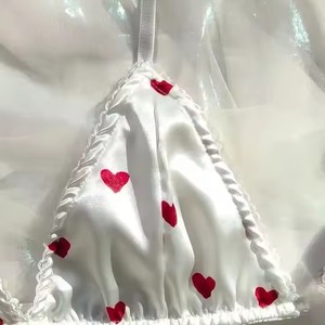 Sexy <strong>Lingerie</strong> Woman's Bra Bowknot Sexy Wire Free <strong>Lingerie</strong> Underwear Two Piece Female <strong>White</strong> Set Set Women's Erotic <strong>Lingerie</strong> Suit - Product Image 6