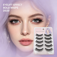 Faux cils aspect duveteux, doux et confortables, adaptés aux écoles de beauté et aux salons de coiffure.