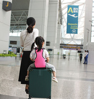 Coussin de repos pour valise de voyage, accessoire de bagage portable, coussin de transit pliable pour les transits à l'aéroport