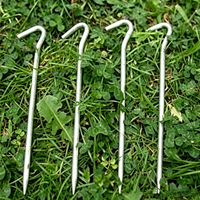 Piquets de tente en U de 4 mm à 9 mm de diamètre, robustes, en acier galvanisé, électrogalvanisés, de 17,5 à 30 cm, directement de l'usine