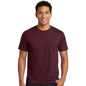 Camisetas de Manga Corta para Hombre, 100% Algodón Tejido, al por Mayor, Lisas, de Alta Calidad, Transpirables, Ecológicas, con Logotipo Frontal EVERGREEN - Product Image 1