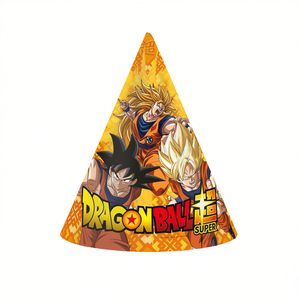 Chapeau de fête Dragon Ball Super en forme de cône, lot de 2, fournitures pour fête d'anniversaire - Product Image 2