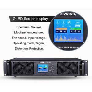 การ์ดแสดงผล OLED 600W * 2รับประกัน3ปีสำหรับดีเจ2U เครื่องขยายเสียงคาราโอเกะระบบเสียงดิจิตอลซับวูฟเฟอร์ลำโพงเต็มรูปแบบสาย - Product Image 3