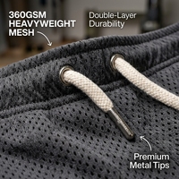 Shorts en molleton maille épaisse personnalisables avec logo, style streetwear oversize pour le basketball, vente en gros OEM, faible MOQ 50 pièces, expédition rapide