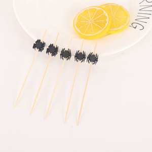 Palillos de Cóctel Desechables de Bambú Ecológicos para Halloween, Diseño de Fantasma, Sombrero de Bruja y Calabaza, Logotipo Personalizado, Modernos y Rápidos - Product Image 6