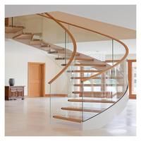 Escalier flottant sur mesure pour intérieur, style moderne minimaliste, pour villa, appartement résidentiel, décoration intérieure, escalier flottant