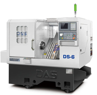 Tour CNC à banc incliné horizontal DAS DS-6, longueur de traitement maximale 350 mm, service moyen, haute précision, répétabilité