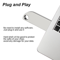 Flashdisk Mini Metal USB Key Memorias 64GB 128GB Cle USB 3.0/2.0 Kecepatan Tinggi U3 V30 Promosi Logo Kustom