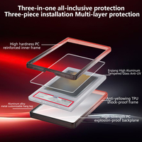 Étui de protection UV anti-rayures dégradé pour cartes, avec pare-chocs en plastique, pour cartes de sport, CGC, TCG, PSA