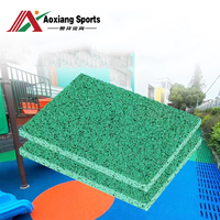 أرضية مرنة مضادة للانزلاق من أكسيانغ PD-025 مصنوعة من حبيبات المطاط EPDM الصديقة للبيئة، مناسبة للاستخدام الداخلي والخارجي وللرياضات المتعددة، تساعد على امتصاص الصدمات.