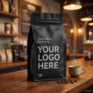 ถุงบรรจุภัณฑ์กาแฟชาแบบพิมพ์ลายเอง ขนาด 250 กรัม/500 กรัม/1 กิโลกรัม ทำจากกระดาษคราฟท์ พร้อมซิปล็อคและวาล์วสำหรับบรรจุอาหาร แบบตั้งได้ รับผลิตแบบ OEM - Product Image 2