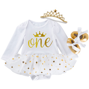 Wholesale Baby Girl Clothes Girls Birthday Dress <b>Sequin</b> Tutu <b>Skirt</b> Cake Dress 2pcs Set Children Clothes Girl Romper Dresses - Product Image 5