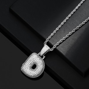 Hip Hop 26 anglais lettre pendentif <span class=keywords><strong>Rap</strong></span> mode grosse lettre pendentif hommes et femmes le même collier DMLA--009 - Product Image 5