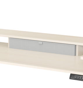 Bureaux debout réglables en hauteur à usage commercial modulaire à moteur unique avec support en V, design de bureau en forme de U, capacité de charge de 70 kg/154 lb - Product Image 3