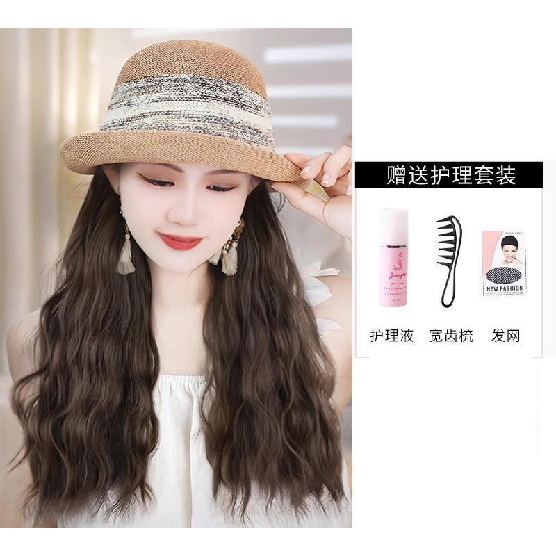 [สีน้ำตาลแฟลกซ์] ผ้าคลุมหมวกสีคากี