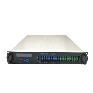 1550nm WDM EDFA 1U amplificateur de Fiber optique AC220V/AC110V/DC48V -10 ~ 10dbm 8 ports 17-23dbm 50EYA pour réseau CATV