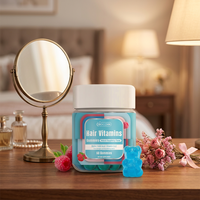 Gummies véganes à la biotine, complément alimentaire en marque privée OEM pour la santé générale de la peau, des ongles et des cheveux