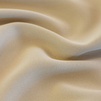 Tela de Cortina Opaca Bordada 100% Poliéster, Estilo Europeo, Color Beige y Azul, Venta al Por Mayor
