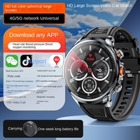 Reloj Inteligente Deportivo para Hombre H18 2024, Cámara 4G, Pantalla de 1.85 Pulgadas, Almacenamiento de 3+32 GB, Resistente al Agua, NFC, Videollamada, Batería de 1100 mAh, Sistema Operativo Android