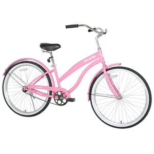 JOYKIE custom classic lowrider pink 26 inch adult vintage beach cruiser bicycle