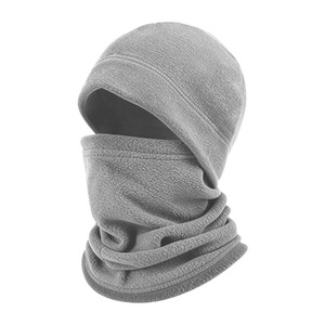 Fleece Windproof Face Mask Hat Combo Unisex Adult Winter Outdoor Sports Warm Neck Protector Solid Color Ski Cycling Cap - Product Image 5
