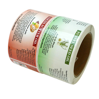 Produits d'huile capillaire marque privée personnalisé CMJN rouleau d'impression étiquettes étanches autocollants pour bouteilles en plastique