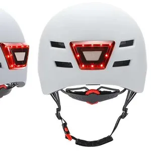 CELOID Custom Urban Cycling Helmet Rechargeable Type-c Kids Bicycle Helmet Adult Bike Inline Helmet LED Warning Lights