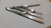 Outil de mesure pour microblading des sourcils et maquillage permanent, étanche, diviseur doré en acier inoxydable médical, léger et flexible