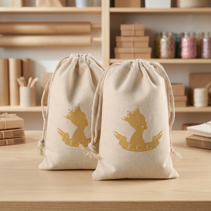 Sacs en mousseline naturelle en coton pour le stockage des aliments, sacs d'emballage pour la viande, sacs de rangement anti-poussière, pochettes à cordon pour cadeaux et artisanat, pour la cuisine et la maison - Product Image 1
