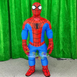 Ensemble de mascotte gonflable <span class=keywords><strong>SpiderMan</strong></span> de personnage d'anime Costume de mascotte de performance de fête de carnaval d'halloween de Noël adulte - Product Image 1