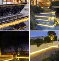 Lampu Strip Led ruangan Sauna, Multi warna, lampu taman luar ruangan, tahan air IP68 Cob