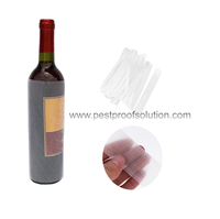 Protège-bouteilles en maille pour spiritueux, manchons de protection en maille pour vin longs, manchon de bouteille de vin en filet PE