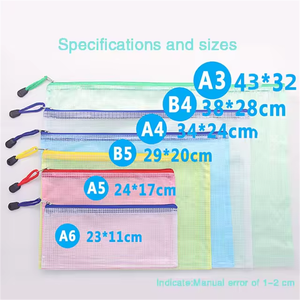 Tùy chỉnh Zip khóa PP túi tài liệu nhà máy Giá nhựa tập tin Pouch phong bì A4 A5 A3 B4 trường học thư mục trường hợp mẫu hộp nộp hồ sơ - Product Image 2