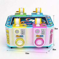 Machine de jeu de pêche pour enfants à 4 joueurs, à monnayeur, simulateur de pêche d'intérieur en métal, vente en gros