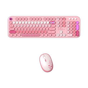2025 Sản Phẩm Mới Đầy Màu Sắc 2.4Ghz Bàn Phím Chuột Thiết Lập Kích Thước Đầy Đủ Bàn Phím Không Dây Chuột Combo Cho Máy Tính Để Bàn Và Máy Tính Xách Tay - Product Image 2
