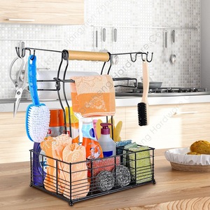 Estante para condimentos para exteriores con asa y soporte para pañuelos, almacenamiento portátil de cubiertos para barbacoa, camping y picnic - Product Image 2