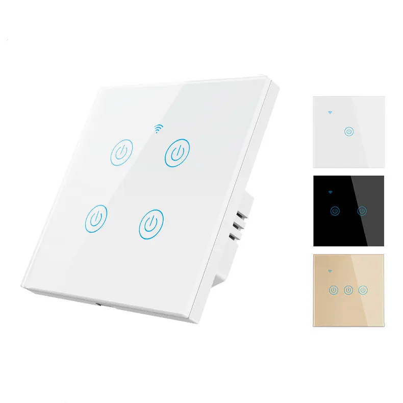 Tuya WiFi Smart Switch EU/UK/US Standard Touch Smart Life interruttore a parete 220V Voice lavora con Alexa Google Home hai bisogno di neutro