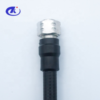 MINI DIN 4.3/10 Männlicher Stecker Koaxialanschluss für 1/2" SUPERFLEX KABEL IP67 Wasserdicht 50 Ohm Impedanz Anpassbare Länge