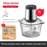 Penggiling Daging Listrik Stainless Steel Portabel Blender Dapur Mesin Pencacah Penghancur Pengolah Makanan Untuk RV Restoran Kapasitas 3L