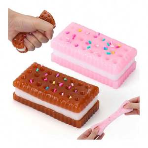 Juguete Sensorial Elástico de Sandía Tipo Waffle para Niños de 5 a 7 Años, Juguete para Apretar de Material TPR, ¡Gran Venta! - Product Image 1